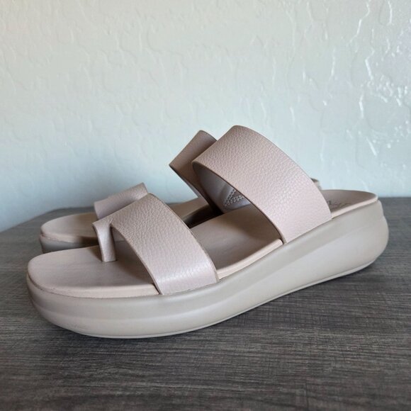 Naturalizer Drift 2 Toe Loop Chunky Sandal Sand Drift Brown Leather 9 Minimalist - Picture 9 of 9